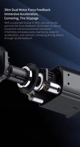 Volant de course à retour de force PXN V99, 900 ° /270 °   Pédales à effet Hall rotatives avec levier de vitesses 6+1 pour <span class=keywords><strong>PC</strong></span> PS4 Xbox Series X/S - Product Image 3