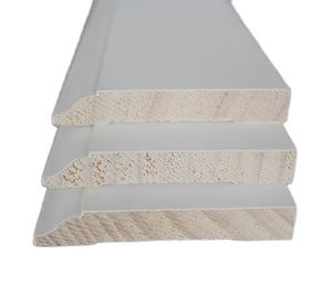 Houten Plint Overstroming Trim Wit Geprimed Vinger Joint <span class=keywords><strong>Pine</strong></span> Fj <span class=keywords><strong>Bullnose</strong></span> 66X11 5.4M Plinten Architraaf - Product Image 4
