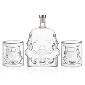 Ensemble de <span class=keywords><strong>carafe</strong></span> en verre Stormtrooper 750ml pour <span class=keywords><strong>alcool</strong></span> liqueur Brandy Vodka Whisky Vin Whisky Flacon <span class=keywords><strong>Carafe</strong></span> - Product Image 2