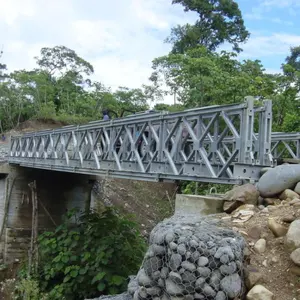 厂家直销优质轻轨贝利钢桁架结构桥梁施工