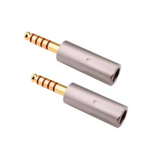 Connecteur de casque <span class=keywords><strong>HiFi</strong></span> en cuivre non magnétique, jack 4,4 mm, 5 pôles, stéréo, pour réparation, entièrement équilibré, à souder - Product Image 6