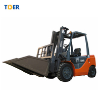 Attache pour chariot élévateur TDER 2 tonnes 3 tonnes avec pince rotative, pince pour rouleaux de papier, pince pour balles, attache pousse-tire