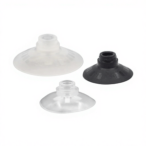 Attuatore a Vuoto JW con Ventosa ZP10-13-16-20-25-32CN/CS, Ugello Industriale Piatto Scanalato in Silicone/Nitrile Bianco e Nero - Product Image 1