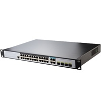 Conmutador gestionado combinado L2 + 24 puertos 10/100/1000T 802.3at PoE + 4 puertos Gigabit TP/SFP
