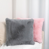 Coussin de dossier de chaise moelleux et doux coussin réversible en fausse fourrure de lapin pour canapés à palette