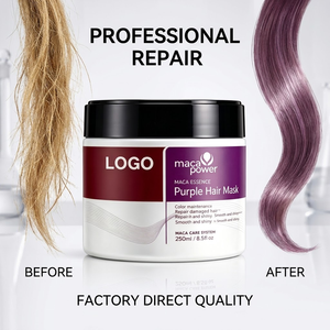 <span class=keywords><strong>Mascarilla</strong></span> Capilar Morada de Marca Privada con Esencia de Maca, Frasco de 250 ml, OEM, ODM, Personalizable - Product Image 5