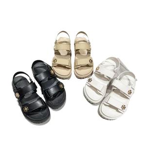 <span class=keywords><strong>Sandali</strong></span> Sportivi Estivi da <span class=keywords><strong>Donna</strong></span> con Punta Aperta, Plateau, Fibbia Metallica, Stile Slip-On, Tomaia in PU, Suola Intermedia in <span class=keywords><strong>Gomma</strong></span>, Tendenza Moda per Esterni - Product Image 1