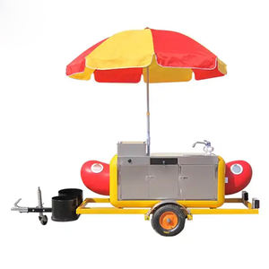 Carretto per Hot Dog in Alluminio JX-HS230 per Venditori Ambulanti di Snack per Uso Esterno - Product Image 1