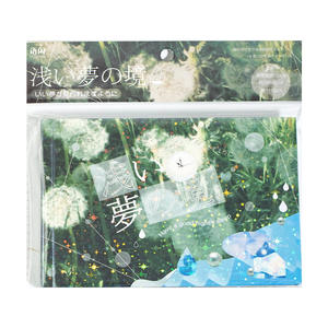 JHM 72 unids/pack libro de pegatinas Shallow Dreamland Series Old Morning Style Elements Handbook Valley Beauty DIY Goo Card Collage - Product Image 6