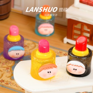 <b>Rainbow</b> <b>Candy</b> DIY Creative Studio Resin Glow In Dark Lipstick Doll Accessories Cartoon Diy Home Decoration Craft Kit - Product Image 3