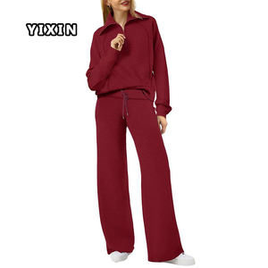 طقم رياضي أنيق بلون موحد مقاوم للبلى خفيف الوزن ومرن للراحة الكاملة - Product Image 3