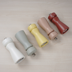 <span class=keywords><strong>Moulin</strong></span> à sel et à <span class=keywords><strong>poivre</strong></span> écologique en plastique à <span class=keywords><strong>manivelle</strong></span> avec bouton rotatif réglable, 10 couleurs, pour la maison, les restaurants et l'utilisation d'épices - Product Image 4