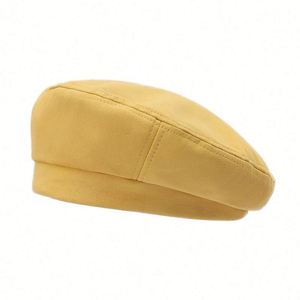 Custom Embroidery Logo Women Casual Beach Warm Plain Vintage Retro <b>Beret</b> Caps Polyester Cotton Adult Octagonal Promotion Gift - Product Image 1