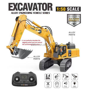 Yigong Yg520 <span class=keywords><strong>Mini</strong></span> 2.4G Rc Legering Graafmachine 1:50 Full-Channel Schroefmachine Techniek Met Verlichting - Product Image 2