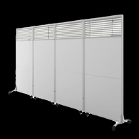 Diviseur d'espace de bureau à écran pliable en plastique moderne Panneau de séparation portable pour le bureau, l'école et l'extérieur des entrepôts
