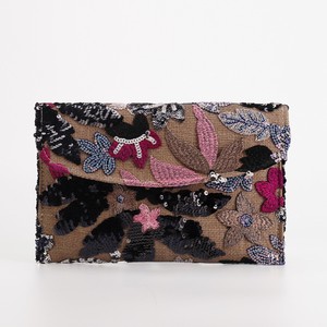 High-end Women's Envelope Bag <b>Sequin</b> Embroidered Woven Cover Closure Summer <b>Handbag</b> - Product Image 6