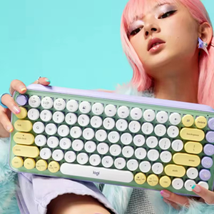 Logitech POP Keys Customizable Mechanical Wireless <b>Keyboard</b> Easy-Switch 3 Devices Mechanical <b>Keyboard</b> - Product Image 3