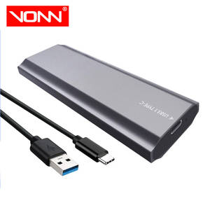 بسعر الجملة صندوق محمول ثنائي البروتوكول <span class=keywords><strong>M</strong></span>.2 NVMe NGFF USB Type-C حالة خارجية صلبة للكمبيوتر بسرعة - Product Image 1