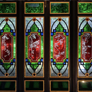 Matériaux en verre massif biseauté <span class=keywords><strong>pour</strong></span> <span class=keywords><strong>vitrail</strong></span>, panneau suspendu en <span class=keywords><strong>vitrail</strong></span> <span class=keywords><strong>pour</strong></span> décoration, serre, hôtel - Product Image 3