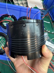 มอเตอร์ไร้แปรงถ่านแม่เหล็กถาวรแบบแพลนเนทารี่ <span class=keywords><strong>แรง</strong></span>บิดสูง 70 นิวตันเมตร 48 โวลต์กระแสตรง 117 รอบต่อนาที ขนาด 200 มม. ระดับการป้องกัน IP54 ติดตั้งแบบหน้าแปลน ขนาดกะทัดรัด สำหรับหุ่นยนต์ - Product Image 5