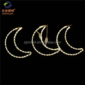 Luce Decorativa a LED a Forma di Stella e Luna Crescente per Natale e Halloween, Illuminazione Paesaggistica da Esterno con Telecomando - Product Image 2