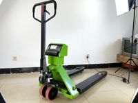 CHENGLI - Carretilla Elevadora Manual Eléctrica de 2 Toneladas con Báscula para Paletas, Horquillas de 80 mm, Ruedas de PU, Uso en Interiores, Nueva, 1 Año de Garantía