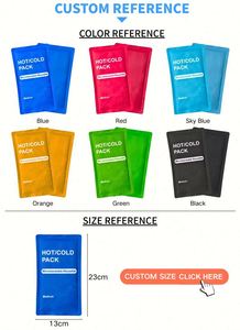 Sac de compression chaud et froid réutilisable de haute qualité, personnalisable, avec gel en nylon pour soulager la douleur - Product Image 5