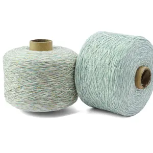 Cotton Slub Thread Colored polyester Fancy for knitting for weaving yarn with a hollow core