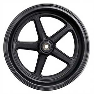 Rueda de barco de madera negra con diseño de 5 radios, forma redonda, estilo Art Deco, para bautizo. - Product Image 2