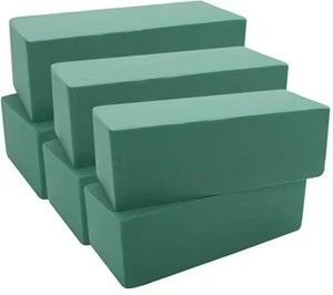 Spugna Floreale <span class=keywords><strong>Verde</strong></span> Scuro e <span class=keywords><strong>Verde</strong></span> per Composizioni Floreali 22,5cm X 10,5cm X 7cm Marca Hzy - Product Image 3
