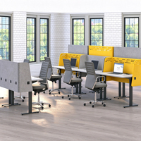 Écran de séparation acoustique portable pour bureau, cloison de protection contre le bruit et les perturbations, écran de confidentialité pour table