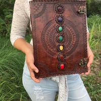 Journal en cuir fait main Shadow Diary MAD66, inspiré de la Mère Terre, carnet d'esquisse artisanal vintage pour l'écriture, les voyages ou comme cadeau