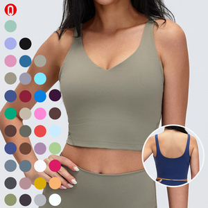 Nouvel Arrivage <span class=keywords><strong>Soutien</strong></span>-<span class=keywords><strong>gorge</strong></span> de Sport pour Femme à Dos en U, à Fort Maintien, avec Coussinets Amovibles, pour Yoga, Gym, Entraînement et Course à Pied - Product Image 1