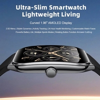 Reloj Inteligente Ultrafino MT61 para Hombre, Reloj Deportivo AMOLED con Llamadas Bluetooth, Batería de Larga Duración, Resistente al Agua IP67