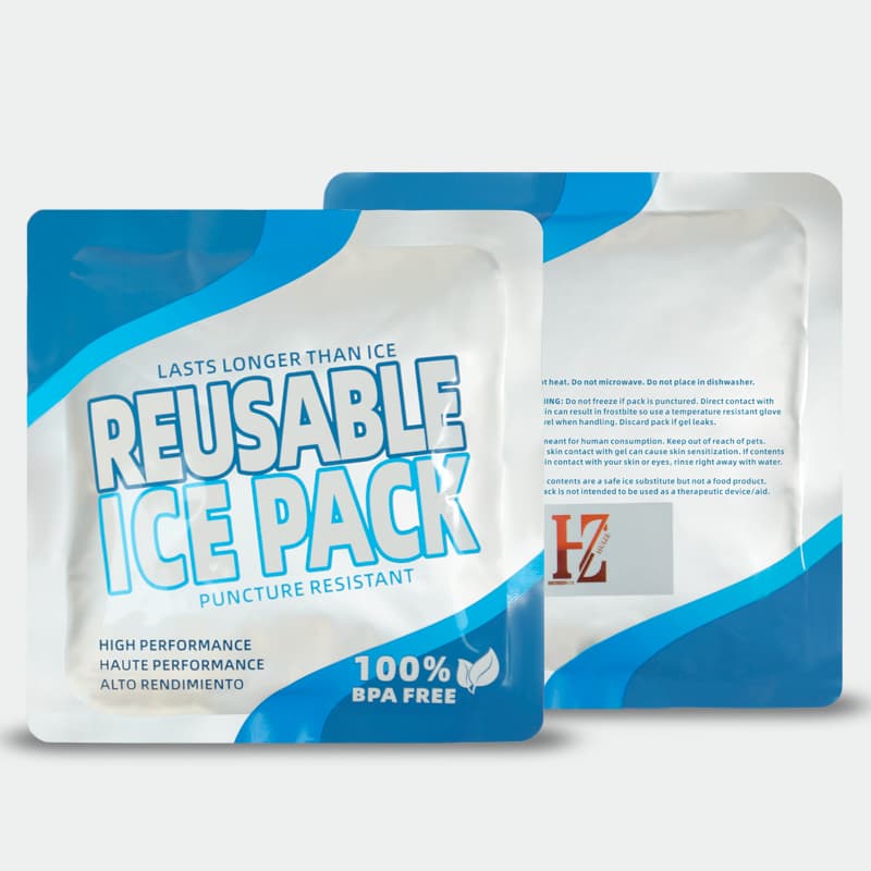 Reusable Lunch Keep Cold Frozen Beverage Keeping Cooler Storage Rollable Delivery Ice Pack For Lunch Box And Cooler Bag