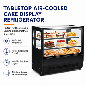 <span class=keywords><strong>Vitrina</strong></span> <span class=keywords><strong>Refrigerada</strong></span> Comercial <span class=keywords><strong>de</strong></span> Sobremesa <span class=keywords><strong>de</strong></span> Una Sola Temperatura con Puerta <span class=keywords><strong>de</strong></span> Vidrio para Pasteles y Tartas, Control Digital <span class=keywords><strong>de</strong></span> Temperatura, 5 Estrellas - Product Image 1