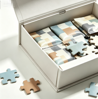 Emballage personnalisé écologique en forme d'avion, boîte à courrier en carton, boîte cadeau, laminage mat, impression couleur CMYK, bougie recyclée