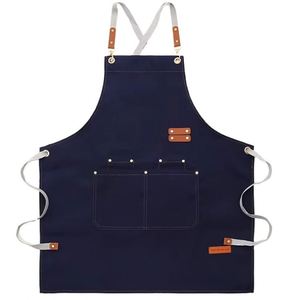 Delantal de Cocina con Logotipo Personalizado Mengniu, Delantal de Lona Impermeable y Resistente al Aceite con Tirantes para el Hogar, Catering y Promoción en Internet - Product Image 4