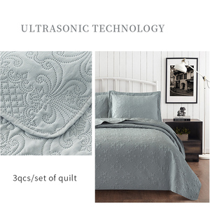 Colcha ultrasónica Coverlets Funda <span class=keywords><strong>de</strong></span> <span class=keywords><strong>cama</strong></span> acolchada transpirable Juegos <span class=keywords><strong>de</strong></span> edredón ligeros Ropa <span class=keywords><strong>de</strong></span> <span class=keywords><strong>cama</strong></span> <span class=keywords><strong>de</strong></span> lujo - Product Image 3