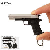 Promo Panas Gantungan Kunci Empire Colt 1911 70mm dari Logam, Model Pistol Mainan Miniatur, Kerajinan Tangan, Hadiah