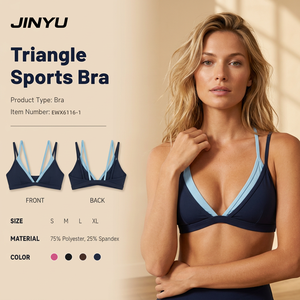 Reggiseno sportivo da donna con scollo a V e doppie spalline, non tossico, personalizzato, disponibile in magazzino locale a Perth, Australia (SYD, MEL, BNE) - Offerta all'ingrosso - Product Image 1