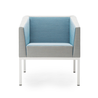 Chaise longue de bureau modulaire moderne avec revêtement en poudre quatre pieds meubles amples en tissu salon utilisation hôtel ensemble de canapé sectionnel
