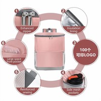 LIHENG 16L Sac à dos isolé pour l'extérieur avec design étanche Grande capacité de pique-nique isolé avec sac de glace