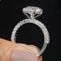 Anillo de Compromiso Ovalado de Oro Blanco Sólido de 14k y 18k con Diamante Cultivado en Laboratorio con Certificación IGI CVD HPHT, Joyería para Mujeres y Hombres