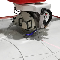Machine à découper le pierre HUALONG HLSQ-400s à 4 axes, scie à pont à 45 degrés, machine à découper les carreaux pour granit, marbre, plan de travail
