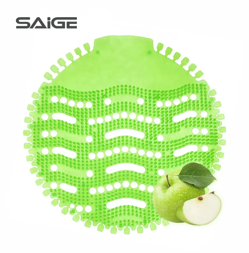 Saige Anti Splash Green Apple Fragrance Custom Printed Wave 2.0 Toilet Urinal Screen Deodorizer
