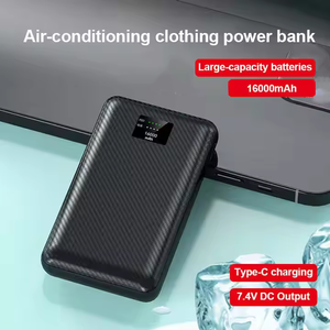 Aquecimento terno colete poder banco jaqueta 16000mAh 20000mAh 7.4V DC <span class=keywords><strong>7.2v</strong></span> dc saída buraco ar condicionado terno serviço logotipo personalizado - Product Image 6