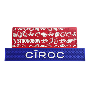Personalized PVC Silicone Bar Runner Rubber Bar Mat Spill Proof Beer Drip Tray Pub Rail Mat Non Slip Service Mat Pad - Product Image 3