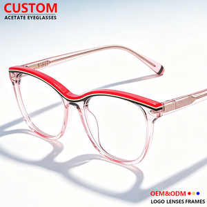High Quality Acetate Optical <strong>Frames</strong> Professional Custom Cat-Eye Eyewear Colorless Lens Eyeglasses <strong>Frames</strong> for Women - Product Image 1