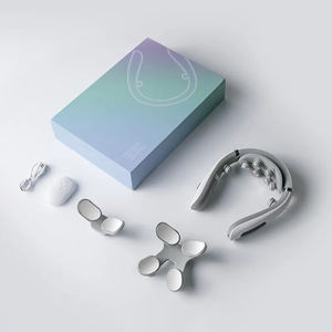 Mini portátil inalámbrico inteligente 3D amasado Ems <span class=keywords><strong>Tens</strong></span> eléctrico 3 en 1 masajeador de cuello calor Shiatsu para aliviar el dolor tejido profundo - Product Image 6